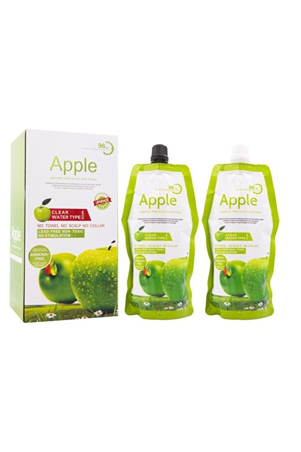 Ammonia Free Apple Fruit Extract Black Dye Cream 500ml for Hair & Beard