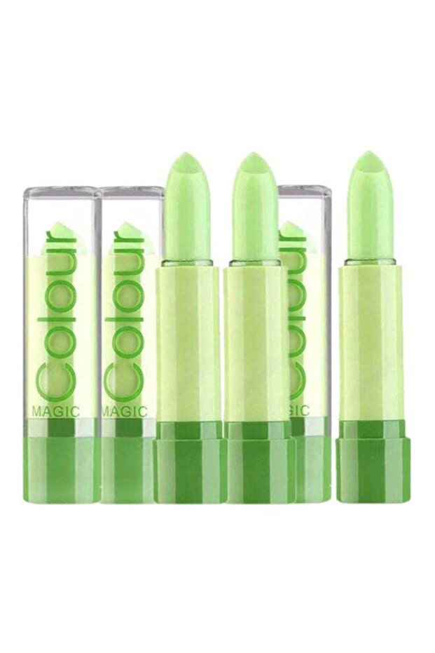 6-Piece Colour Change Color Lipstick - Green