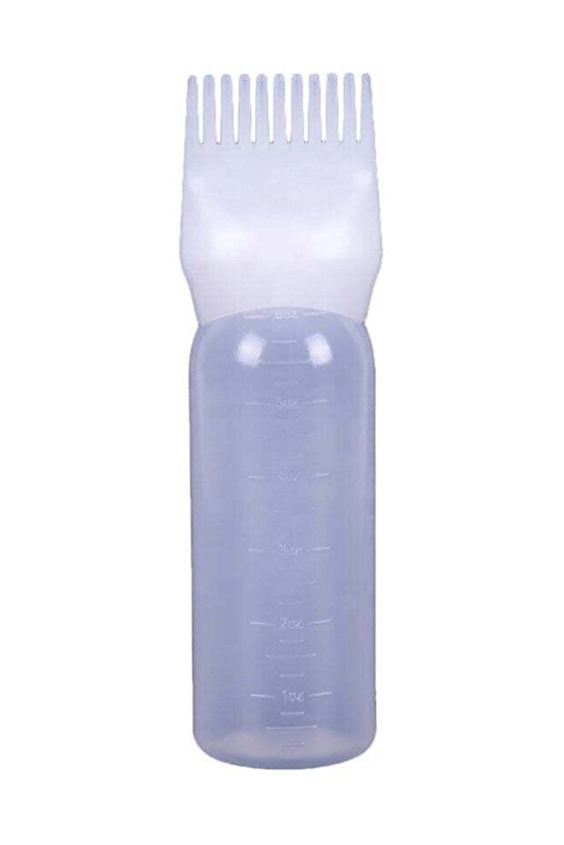 Hair Oil And Dye Dispenser Box With Applicator Brush White 17 x 4.5cm