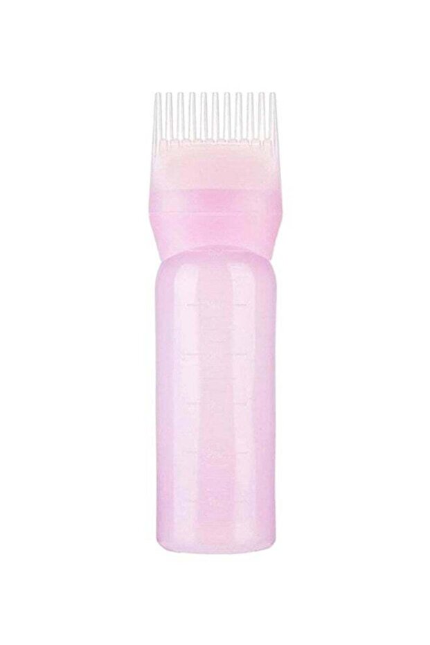Hair Dye Bottle With Applicator Comb Pink