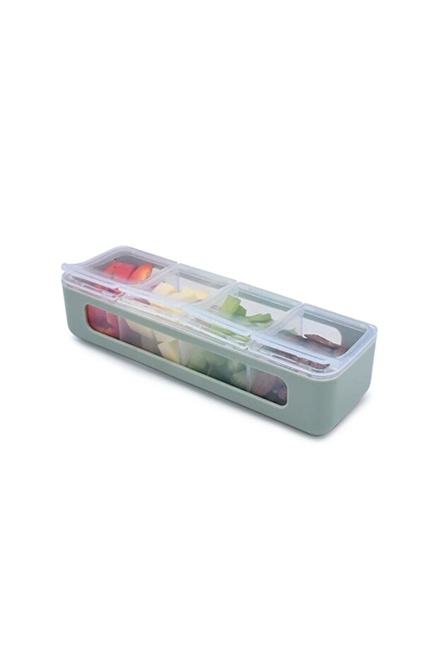 Snack box 4 compartments, - 1