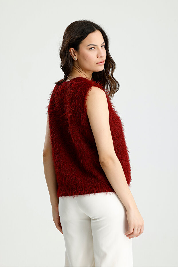 سترة منتفخة بأزرار وذات لحية طويلة - 6