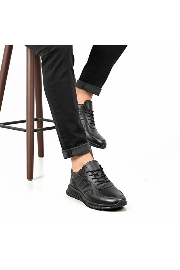 Men's Genuine Leather Sports Shoes Orthopedic Sole Comfortable Fit Casual Shoes