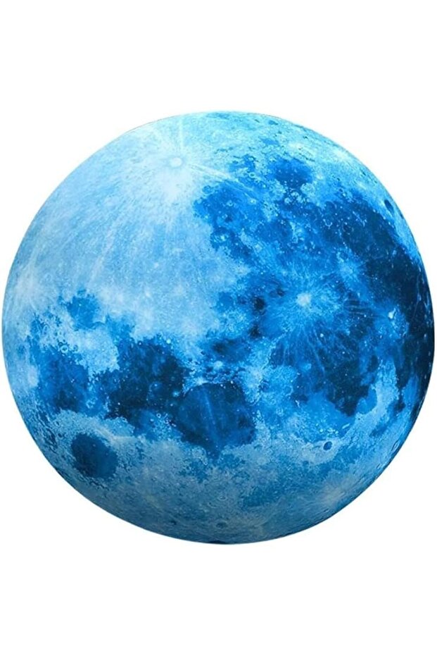 11.8 Inch Glow Moon Wall Sticker Luminous Ceiling Art - Blue