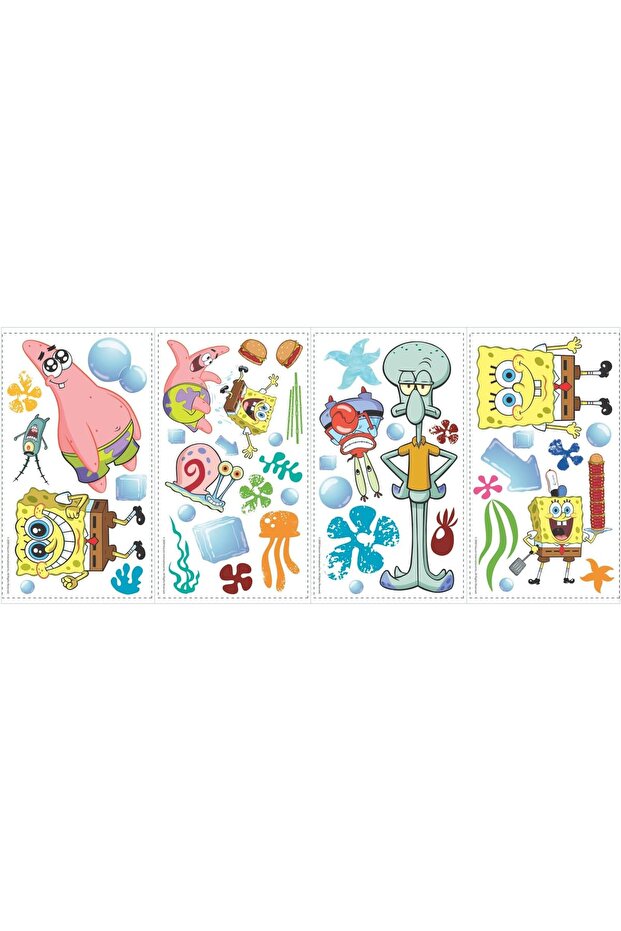 RMK1380SCS Spongebob Squarepants Peel and Stick Wall Decals