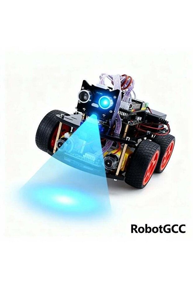 Smart Obstacle Avoidance Robot Car Kit 4WD with Ultrasonic & Infrared Sensors - 1