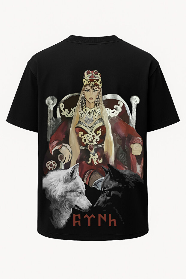 Oversized Turkish Female Ruler - Tomris Hatun - Göktürkçe Turkish - Large Print - Wide Cut