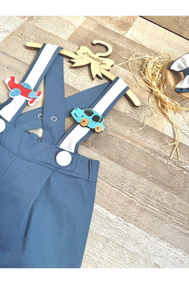 Vehicles Concept Baby Boy Birthday Handmade Salopet
