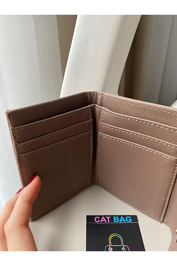 Cat Bag Bej Cüzdan - 5
