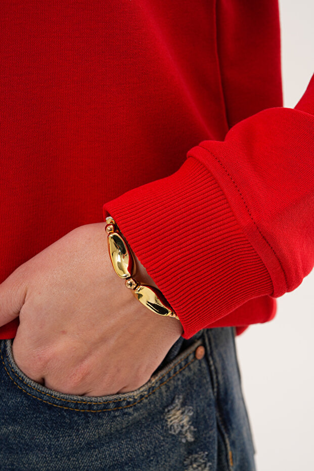 GAUL Unisex Bisiklet Yaka Pamuk Basic Sweatshirt - 6