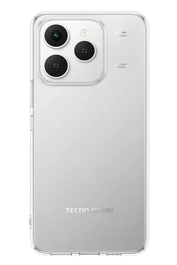 Tecno Spark 40 Compatible Transparent Silicone Case Designed Transparent Silicone Case - 1