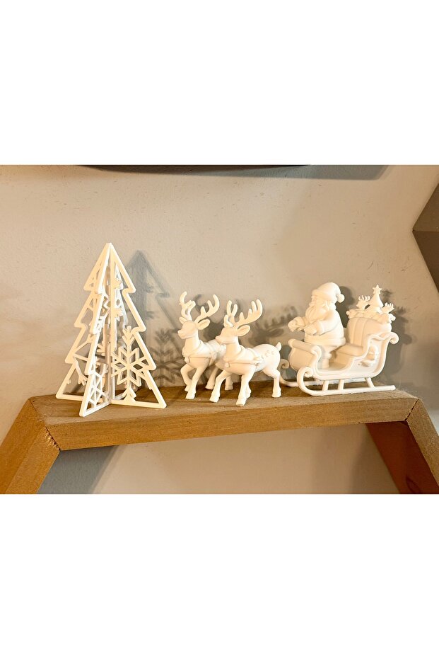 Interlocking Snowflake Christmas Tree 25cm - 1