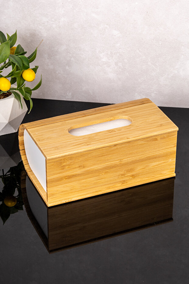 Bambu Modern Peçetelik Şık Tasarımlı Peçetelik - 5