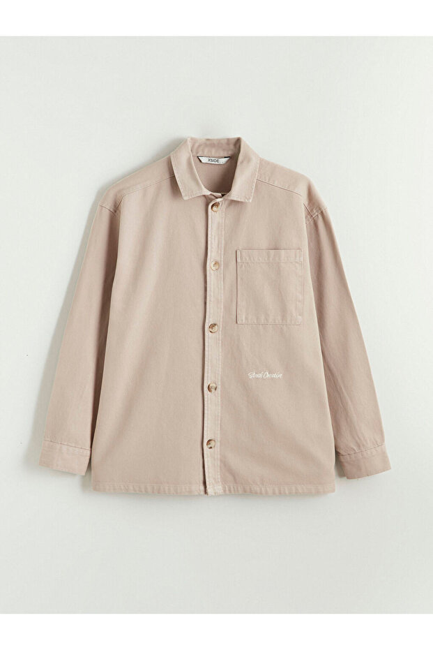 Comfortable Fit Long Sleeve Men's Shirt Jacket