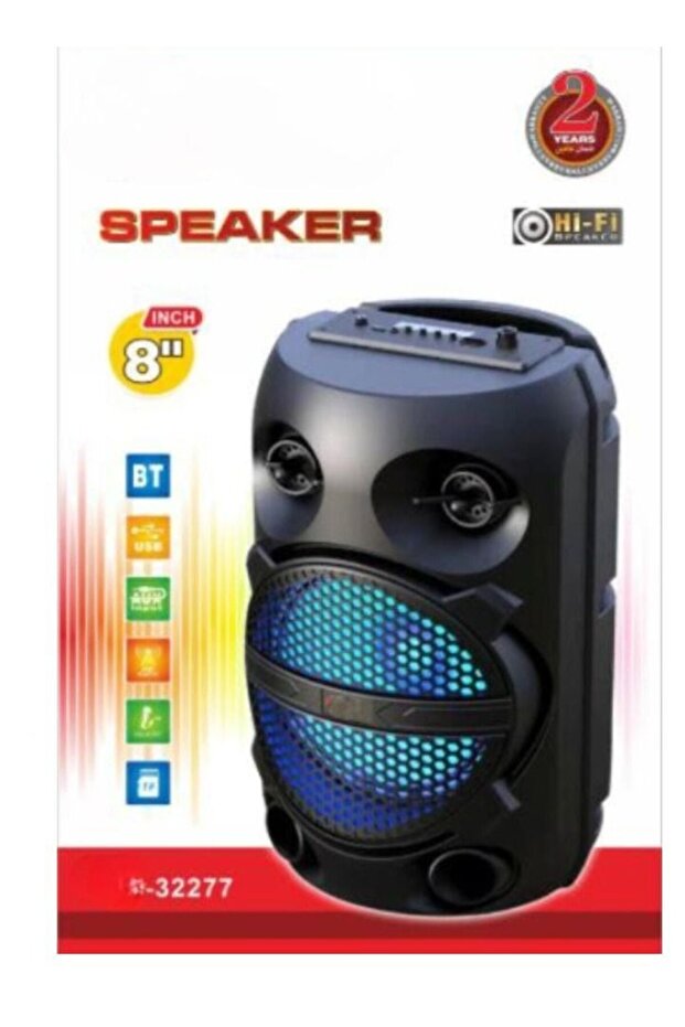 مكبر صوت محمول بتقنية البلوتوث (فتحات USB / TF Karaoke) يدعم الميكروفون