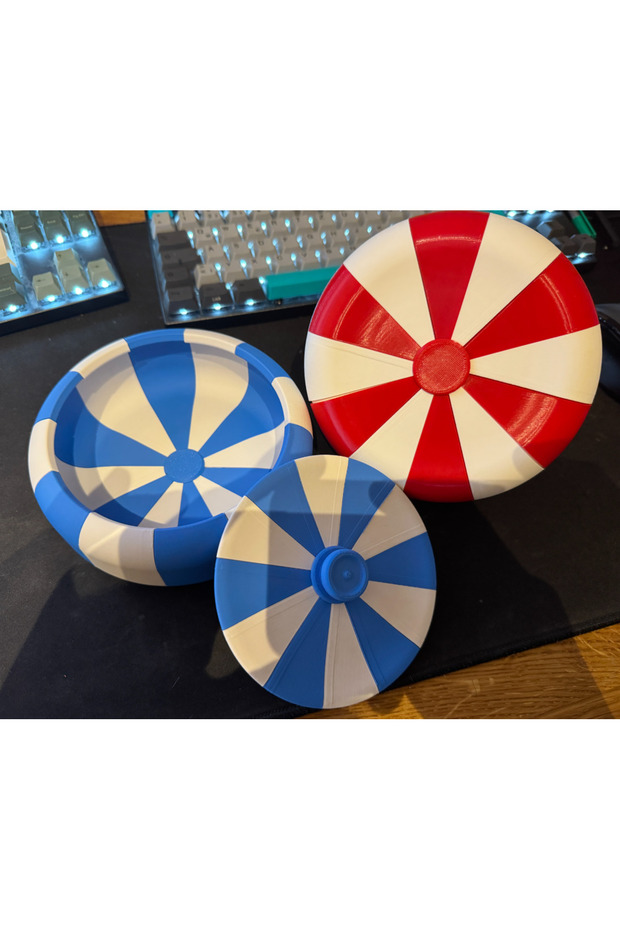 Candy Cane Striped Christmas Cookie Bowl/Candy Bowl