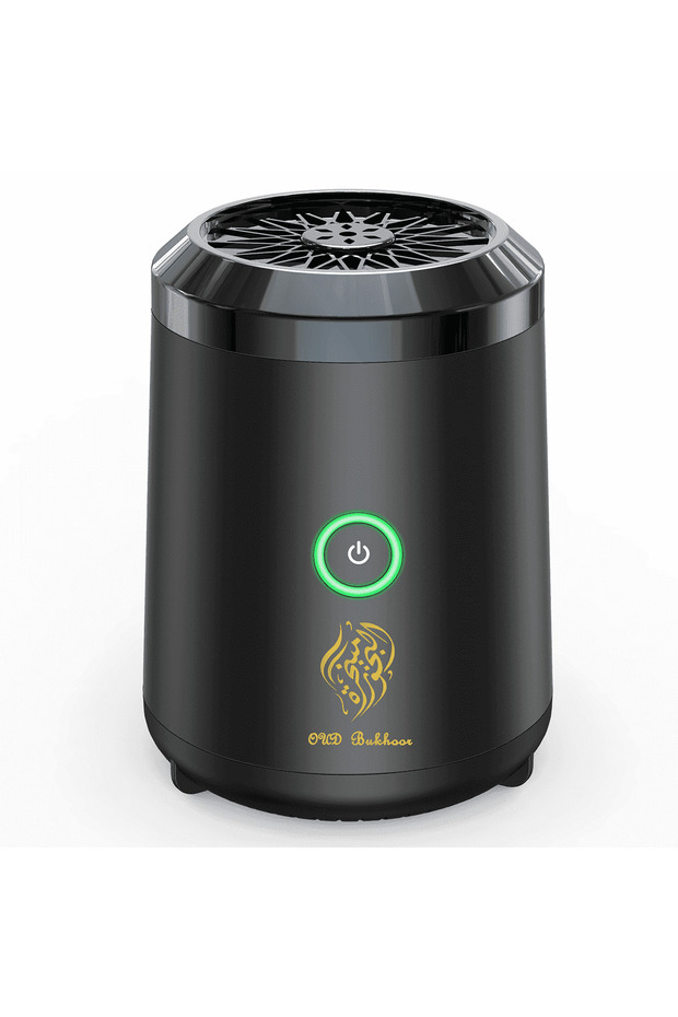 Portable Mini Incense Burner Bakhoor Rechargeable USB Aroma Diffuser (Black)