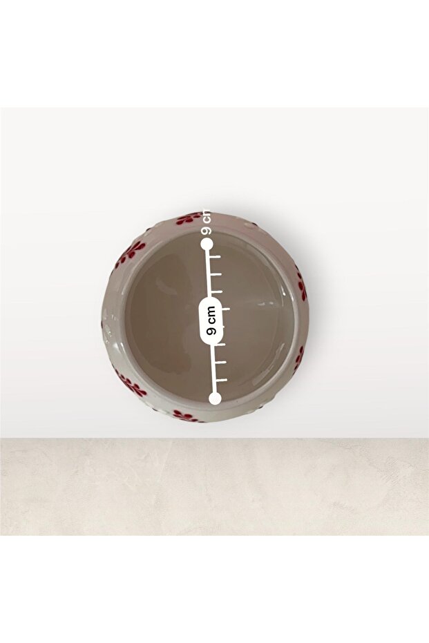 وعاء أحمر بنقشة الأقحوان - 2