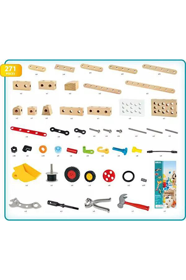 Builder Yaratıcı 271 Parça 3+ Yaş Yapı Oyuncak Seti 34589 - 4