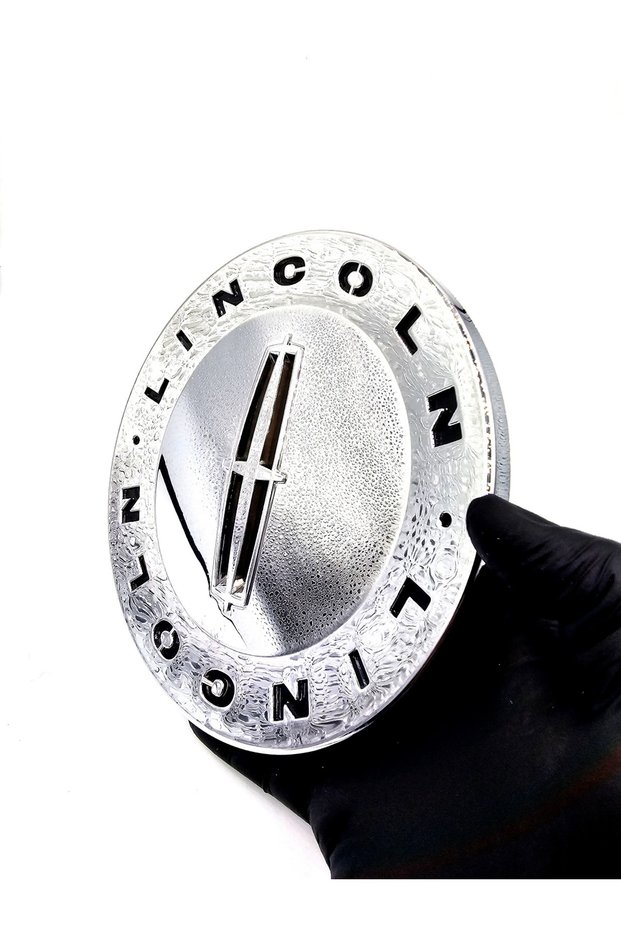 Special Chrome Plated Lincoln Design 18 cm Large Size Hub Emblem for Taggers