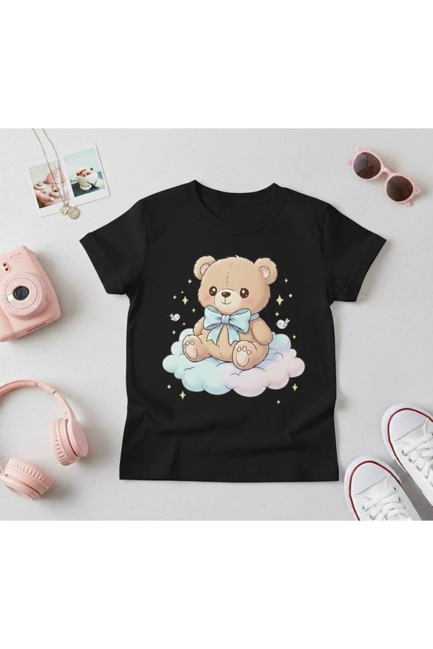 100% Cotton Bear Printed Children's T-Shirt