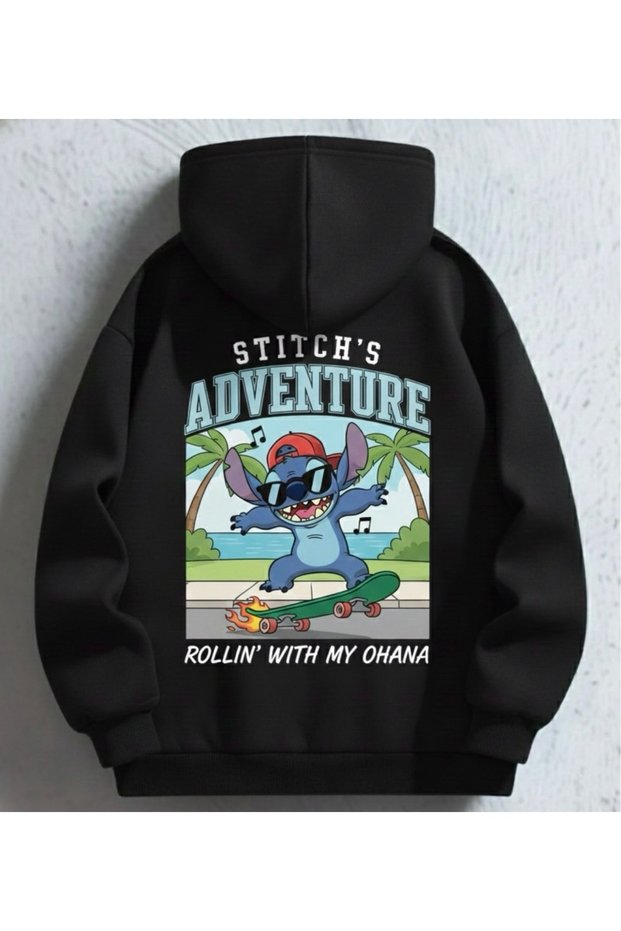 100% Cotton Stitch Printed Children's Hoodie