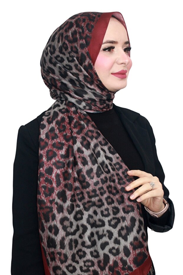 Organic Cotton Soft Shawl Leopard Pattern Lightweight Stylish Shawl
