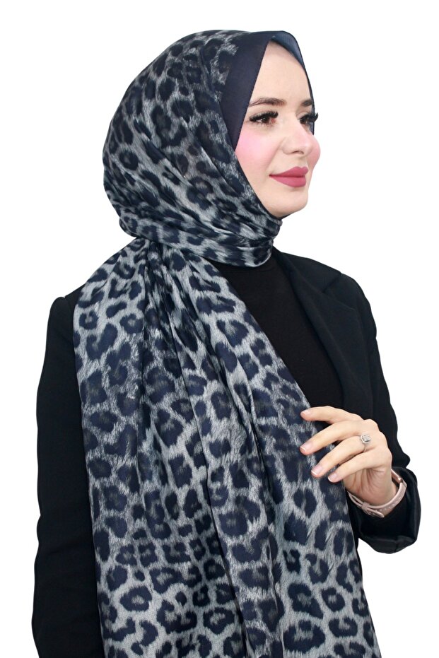 Organic Cotton Soft Shawl Leopard Pattern Lightweight Stylish Shawl