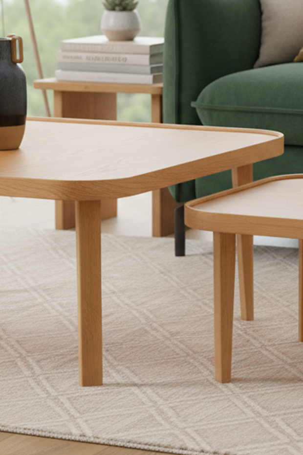 Pera Orta Sehpa İkili Set Ceviz - 2