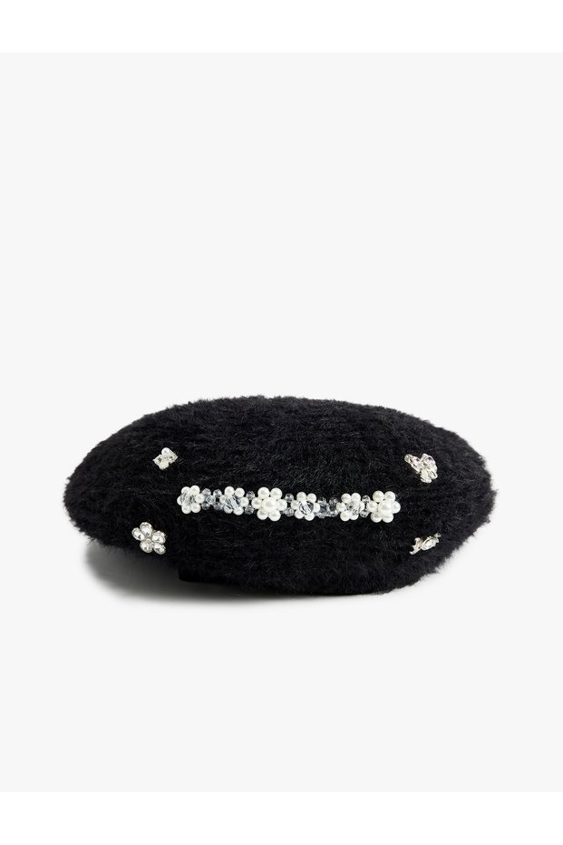 Painter Hat with Floral Detail