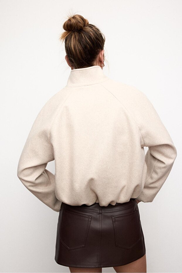 سترة قاذفة ناعمة الملمس - 5