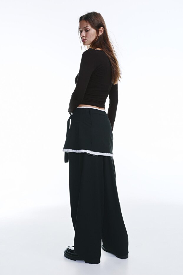 Dantel yakalı t-shirt - 3