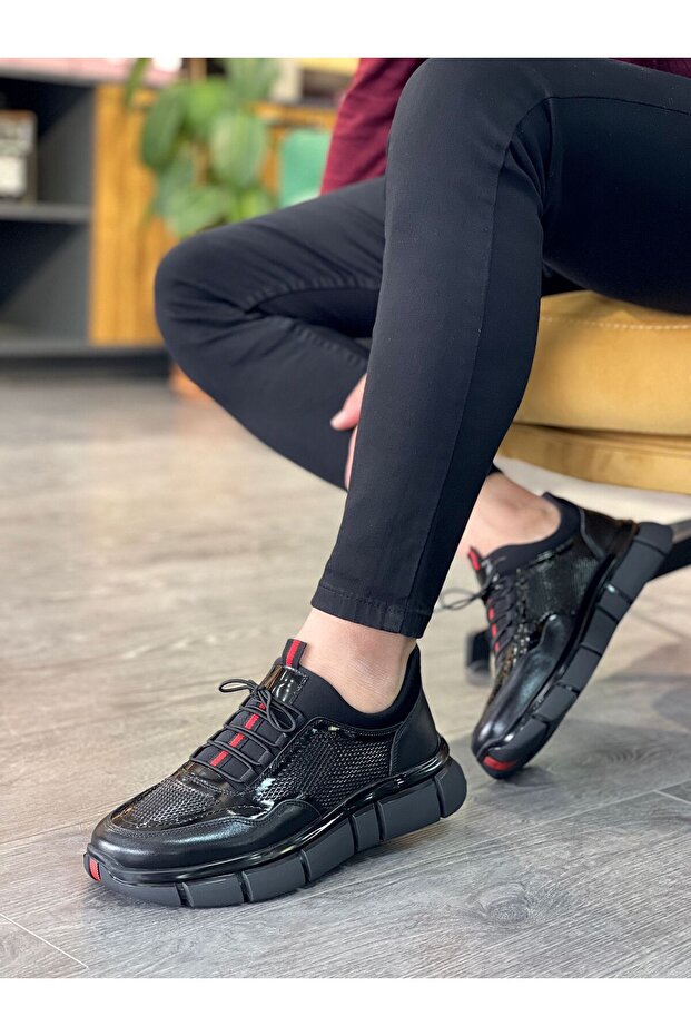 Genuine Leather Daily Use Men's Sneakers Shoes