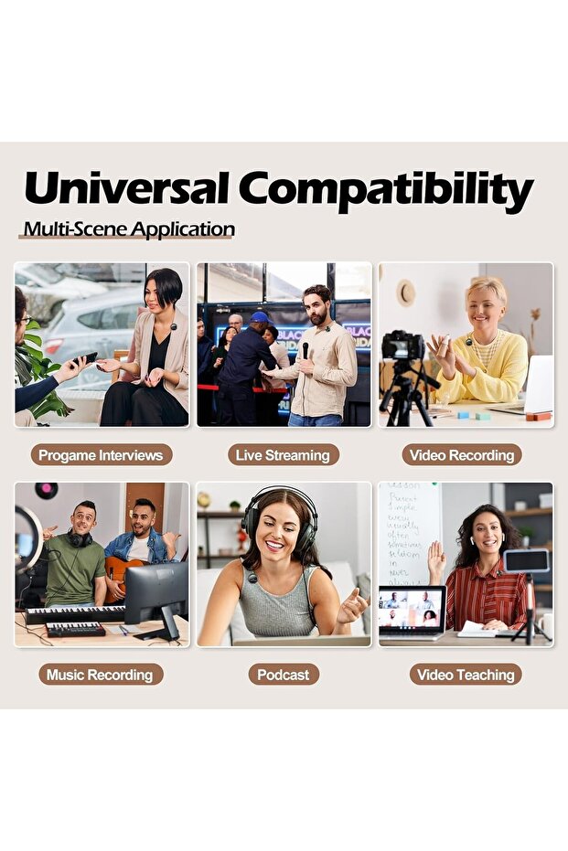 Delieu Q8 Wireless Lavalier Microphone — Lightning & USB-C, 1000ft Range, Noise Cancellation - 7