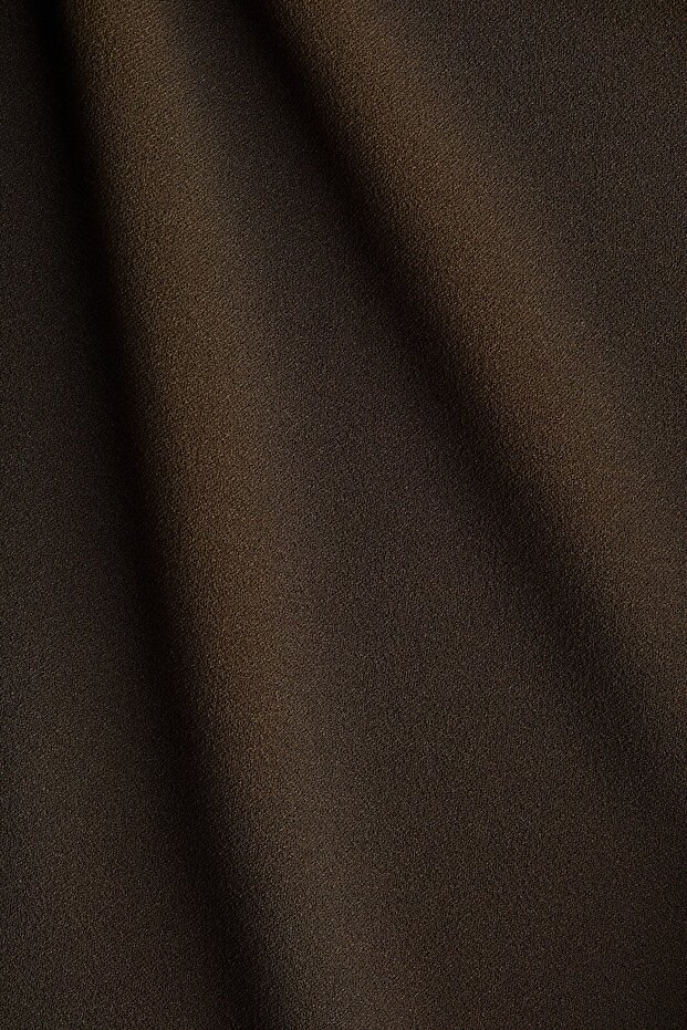 Drapeli Halter Yaka Elbise - 5