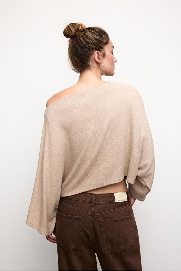 Kayık yaka panço - 4