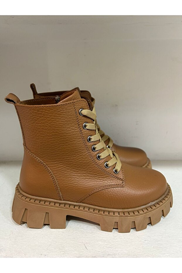 Çocuk Hakiki Deri Bot Taba - 2