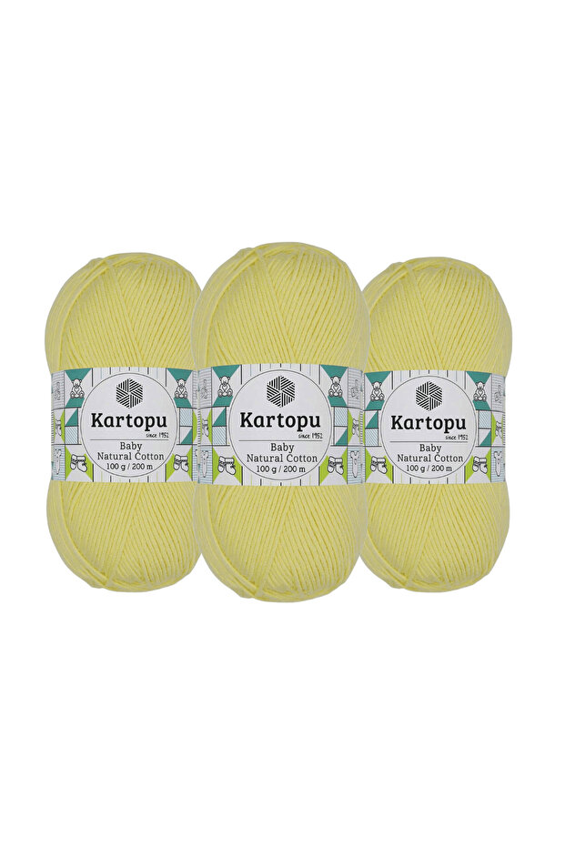 Baby Natural Hand Knitting Yarn 100 Gr. 3 Pieces K333