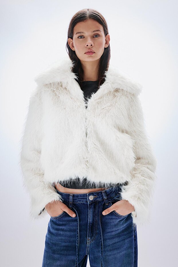 Suni kürk ceket - 1