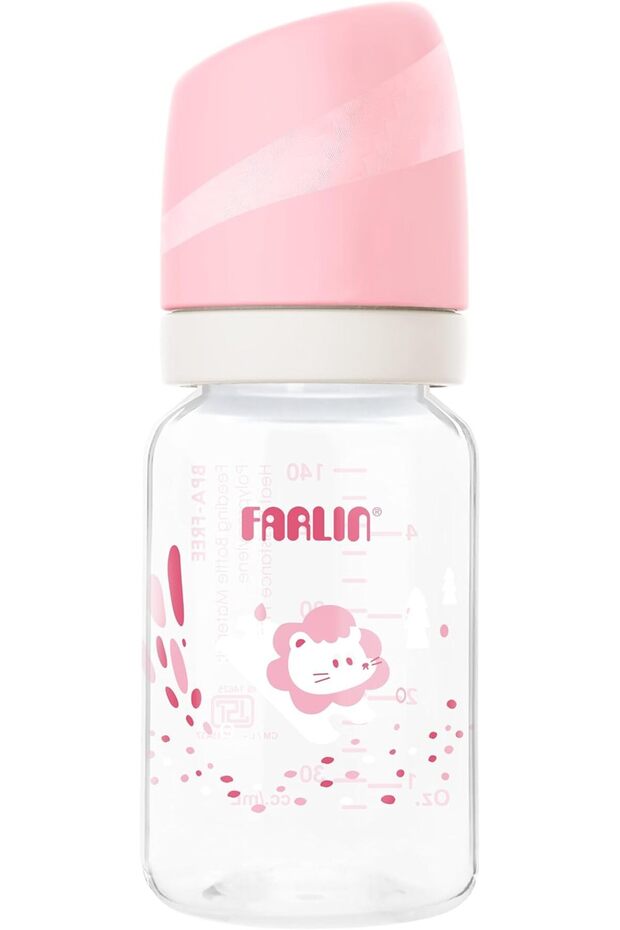 Standard Neck PP Feeding Bottle 140ml (0M+), BPA-Free, Anti-Colic Silicone Nipple