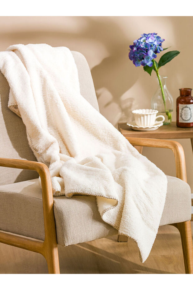 Ecru Wellsoft Tv Blanket 115X160 cm