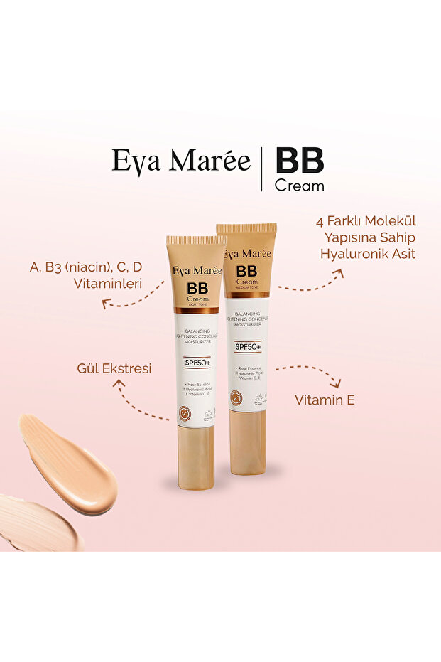 BB Krem Light/ Medium Tone SPF 50+ (40ml) - 3
