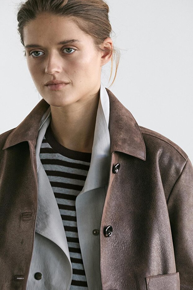 Süet deri ceket - 2