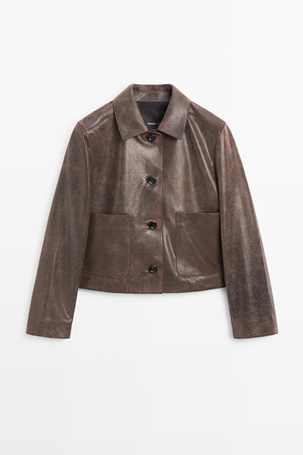 Süet deri ceket - 5