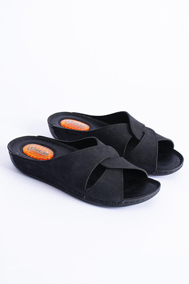 Alessa Women's Gel Design Polyurethane Comfortable Sole Home Flat Slippers Suitable for Heel Spurs