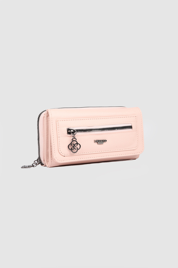 La'Graccio Paris Women's Kate Large Wallet Powder