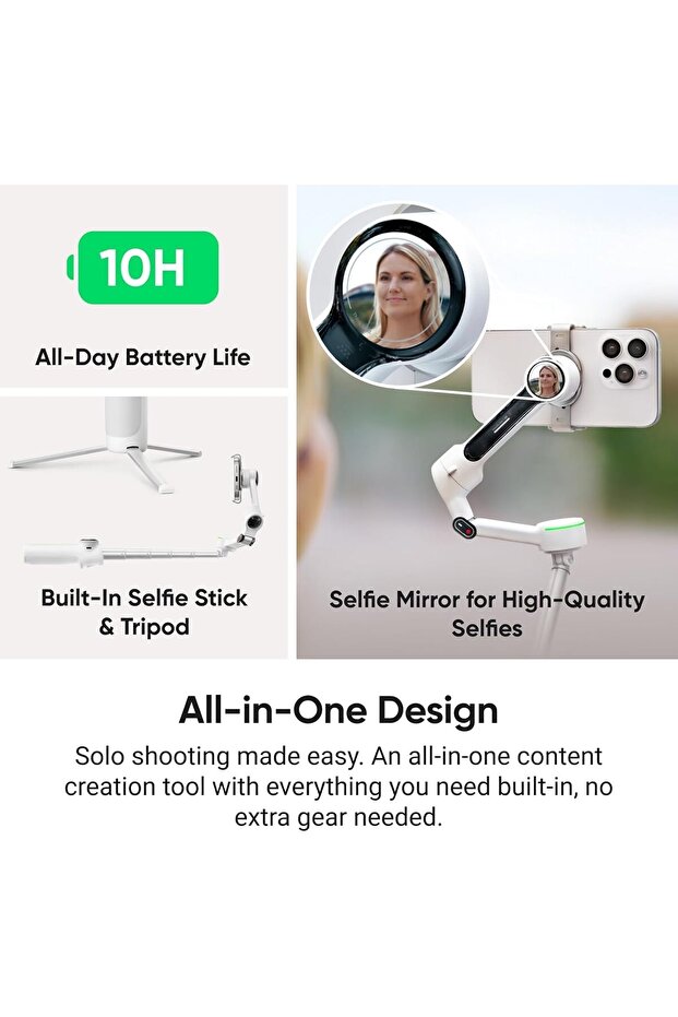 Flow 2 Pro Gimbal, Stone Gray - 5