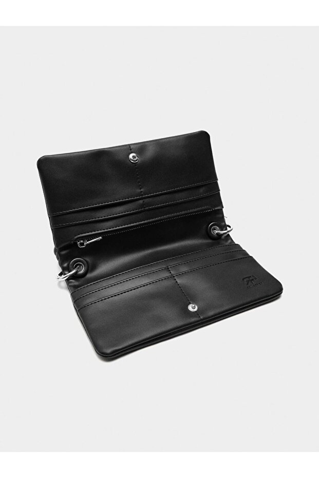 Deri Efektli Askılı Cüzdan - 4