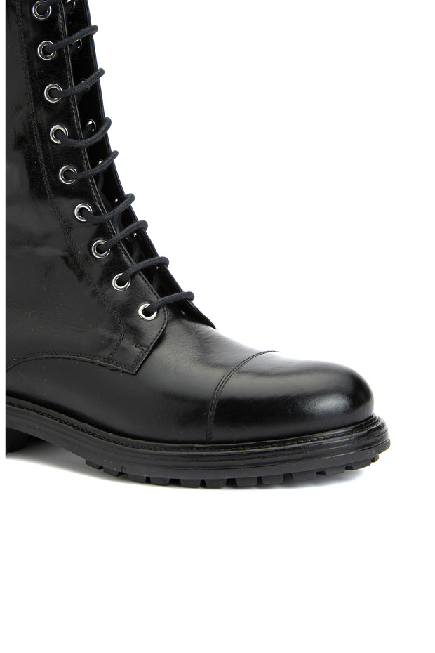 Siyah Kadın Deri Bot - 6