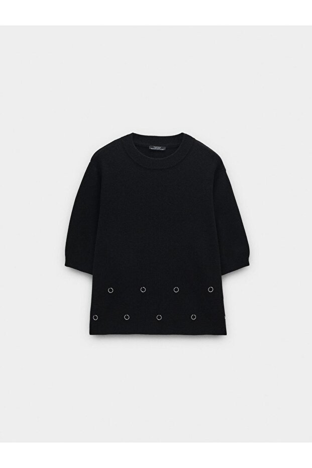 Delikli Örme Kazak - 5